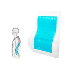 GENERICO - Respaldar Lumbar para Asiento con Gel Memory Foam + Funda