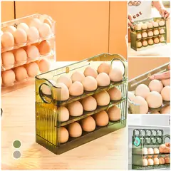 INSPIRA - Contenedor organizador de huevos 3 niveles Color Aleatorio