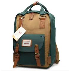 GENERICO - Mochila para laptop 14 pulgadas, Verde - marrón