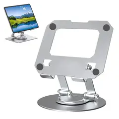 SEISA - Soporte para Tablet Aluminio Giratorio 360° Base Plegable STAND BASIC