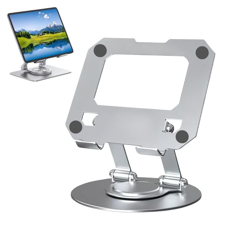 Soporte Aluminio para Tablet Giratorio 360° Base Plegable STAND BASIC