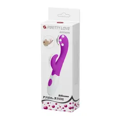 PRETTY LOVE - Vibrador Silicona Doble Estimulación Punto G y Clítoris Juguete Sexual