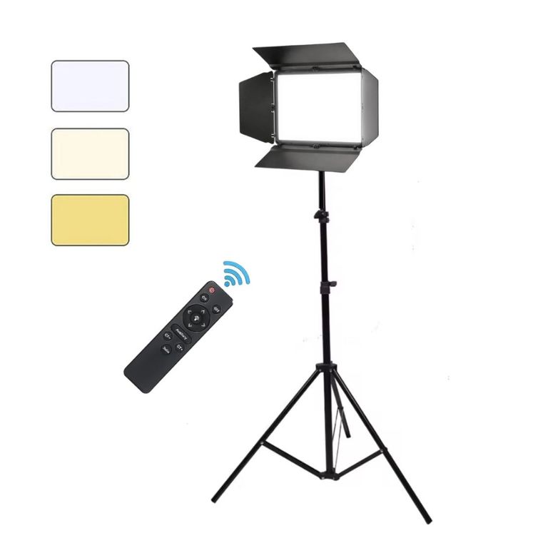 Panel Led Fotografia Profesional Luz Calida Fria Iluminacion Video Transmision Live