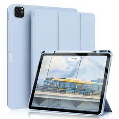 FUNDAANTIGOLPES - Funda Smart Cover con Porta Lapiz para Tablet Xiaomi Pad 6 Celeste