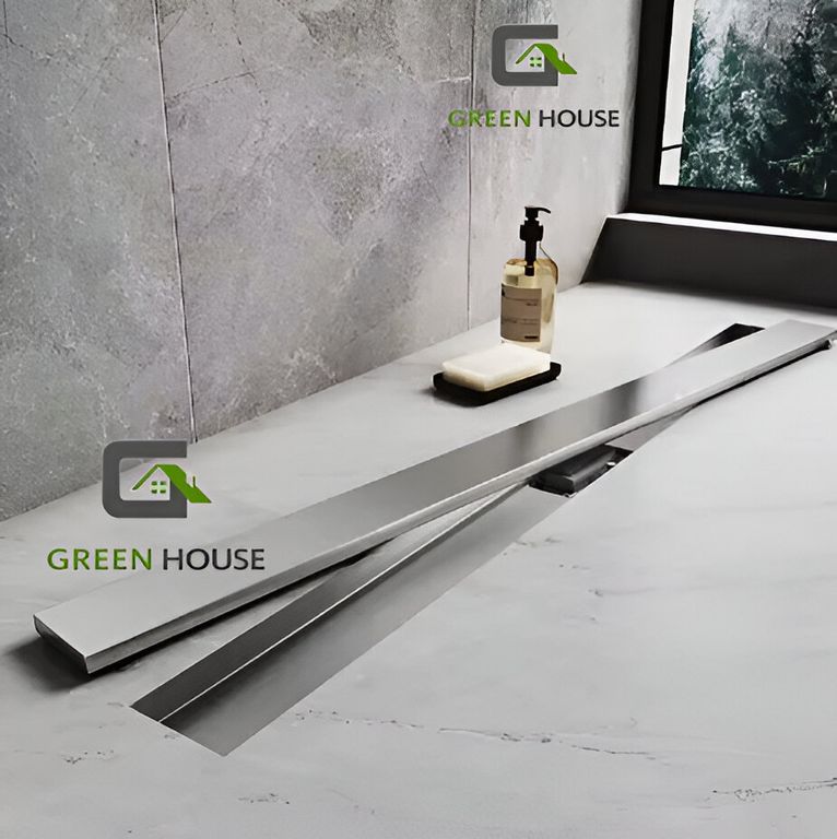 SUMIDERO REVERSIBLE ACERO SUS 304 DE 8X60CM SATINADO