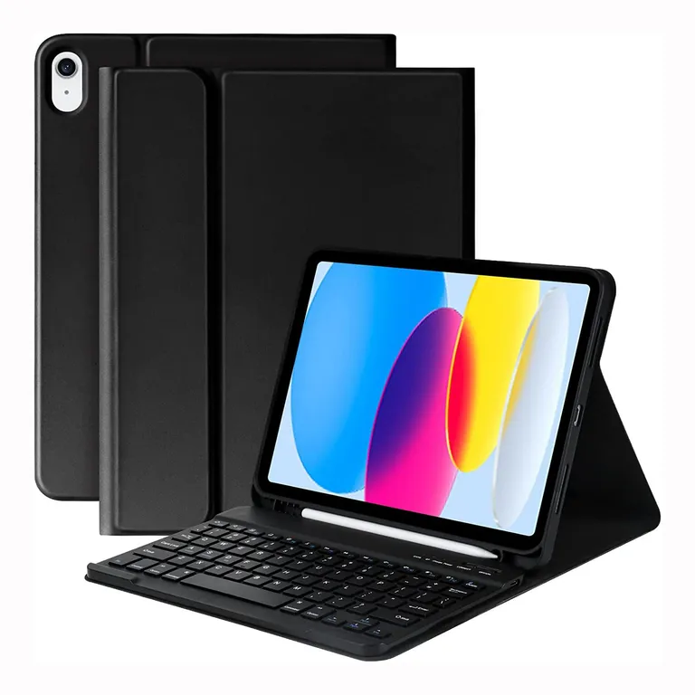 Funda Teclado Para iPad 10ma 11va Generación A16 Bt- Black