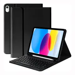 GENERICO - Funda Teclado Para iPad 10ma 11va Generación A16 Bt- Black