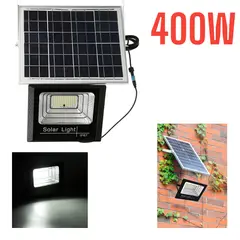 OEM - REFLECTOR LED 400W + PANEL SOLAR LUZ BLANCA + CONTROL REMOTO