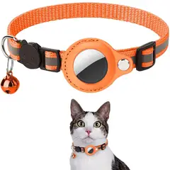 GENERICO - Collar Reflectante Nailon Para Gato Para Airtag C Cascabel