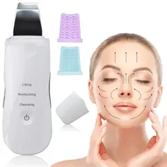 OEM - Limpiador Facial Espátula Ultrasónico Limpieza Profunda Portatil
