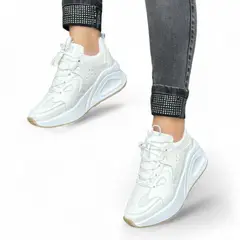 GENERICO - Zapatilla De Plataforma Urbana 1015L-55 Color Blanco