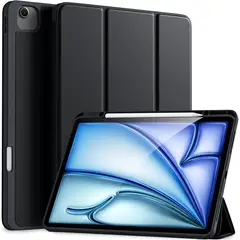 GENERICO - Funda Flip Cover de iPad Air 13 M2 2024 Con Portalápiz - NEGRO