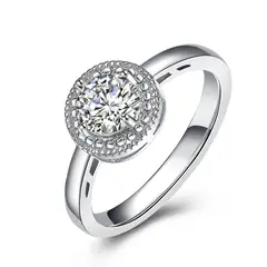 LA TIENDA 88 JOYAS Y ACCESORIOS - La Tienda 88 - Anillo De Compromiso Mujer Bañado en Oro 18k. - Blanco