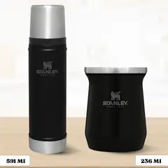 STANLEY - Combo Termo Classic 591 + Matero 236 Ml Negro