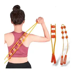 GENERICO - Cuerda de Rodillo para Masaje de Espalda Herramienta de Masaje de Cintura