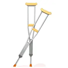 GENERICO - Muleta Axilar Talla M Altura Regulable Liviana