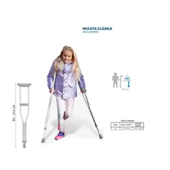 GENERICO - Muletas Aluminio Niño