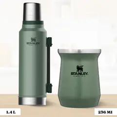 STANLEY - Combo Termo Classic 14 L + Matero 236 Ml Verde