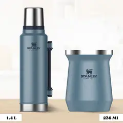 STANLEY - Combo Termo Classic 14 L + Matero 236 Ml Azul Lake