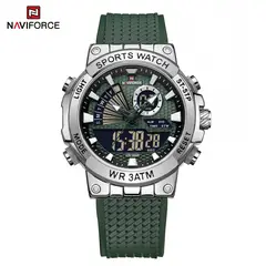 NAVIFORCE - Reloj para Hombre NF9219 Verde Digital Analógico Silicona