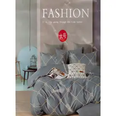 MINGDA - Set de Edredón QUEEN + Set de sabanas + Fundas 5 Piezas 100% Calidad
