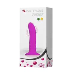 PRETTY LOVE - Dildo Vibrador Anal Silicona Twist 10 Funciones Ventosa Juguete Sexual