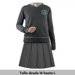 GENERICO - Traje Slytherin Chompa + Falda Uniforme Hermione Granger