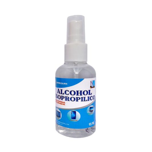 Alcohol Isopropílico 99% de concentración 95ml con Atomizador