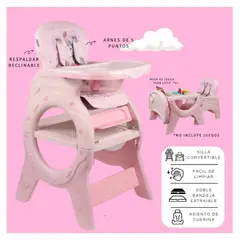 GENERICO - SILLA CARPETA 4 EN 1 DONNA COMEDOR PARA BEBES