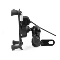 GENERICO - SOPORTE DE CELULARA PARA MOTO CON CARGADOR