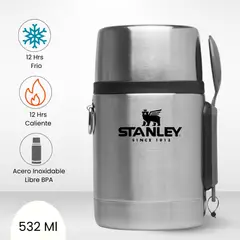 STANLEY - Termo de Comida Adventure Plateada 532ml