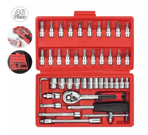 Set Herramientas Juego de Dados Silver Edge 46 Piezas