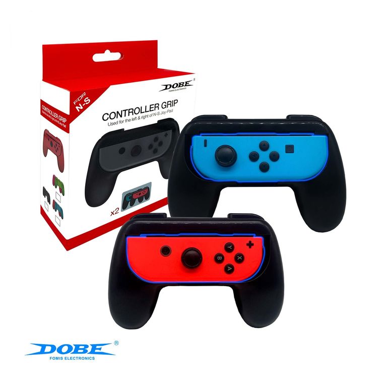 Grips Para Joy Con Compatible Nintendo Switch Fat y Oled 1 Par Negro