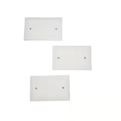 NACIONAL - TAPA CIEGA RECTANGULARES REFORZADAS PACK X 3 MAS 6 STOVEBOLT 6/32