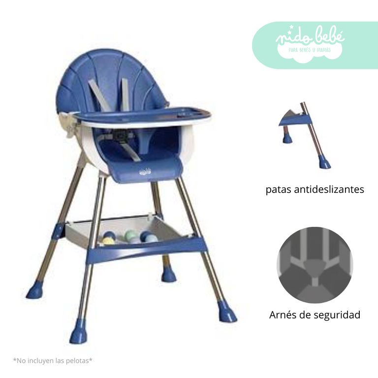Silla de Comer de bebé modelo Mimi color Azul