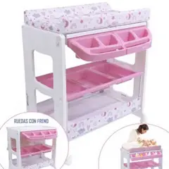 EBABY - Bañera Cambiador NATIEL 815-1 Rosado