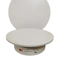 GENERICO - BASE GIRATORIA EXTRA GRANDE 30 CM BLANCO SOPORTA 15 KILOS