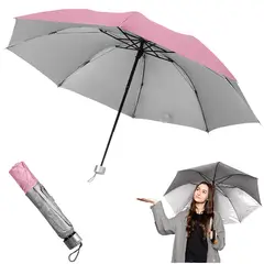 GENERICO - Paraguas Plegable Sombrilla de Mano para Sol Lluvia