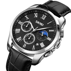 Skmei - Reloj 9260 Fase lunar Correa de cuero
