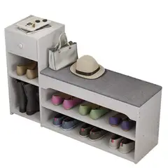 DIBA MUEBLES - Mueble Zapatera con Asiento Cira