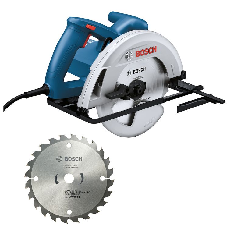 Sierra Circular 7 1/4 (184mm) 1300w Corte 64mm Gks 130