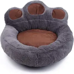 QUE PATAS PET SHOP - Cama Pata de Oso Talla L Gris