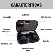 GENERICO - Audífonos M27 - V53 blueetooh con pantalla LED