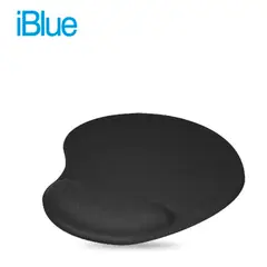 IBLUE - Pad mouse negro con reposamuñecas