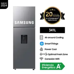 SAMSUNG - Refrigeradora Top Mount Freezer 341L RT35DG5720S9PE Silver