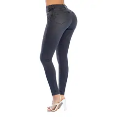 TYT - Jean Imperio Jeans Tiro Alto con Bota Tubo