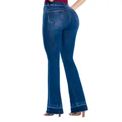 TYT - Jean semicampana denver jeans índigo licrado azul oscuro