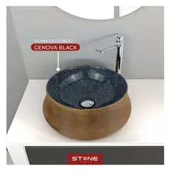 STONE - BOWL REDONDO MINIMALISTA GENOVA BLACK