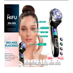 GENERICO - Mini Masajeador Facial Hifu Máquina de Terapia de Luz LED 2025