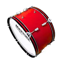 MAXTONE - Bombo 16” ROJO Potente para Bandas y Orquestas